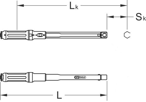 KS TOOLS Dinamometriskā atslēga 516.4252